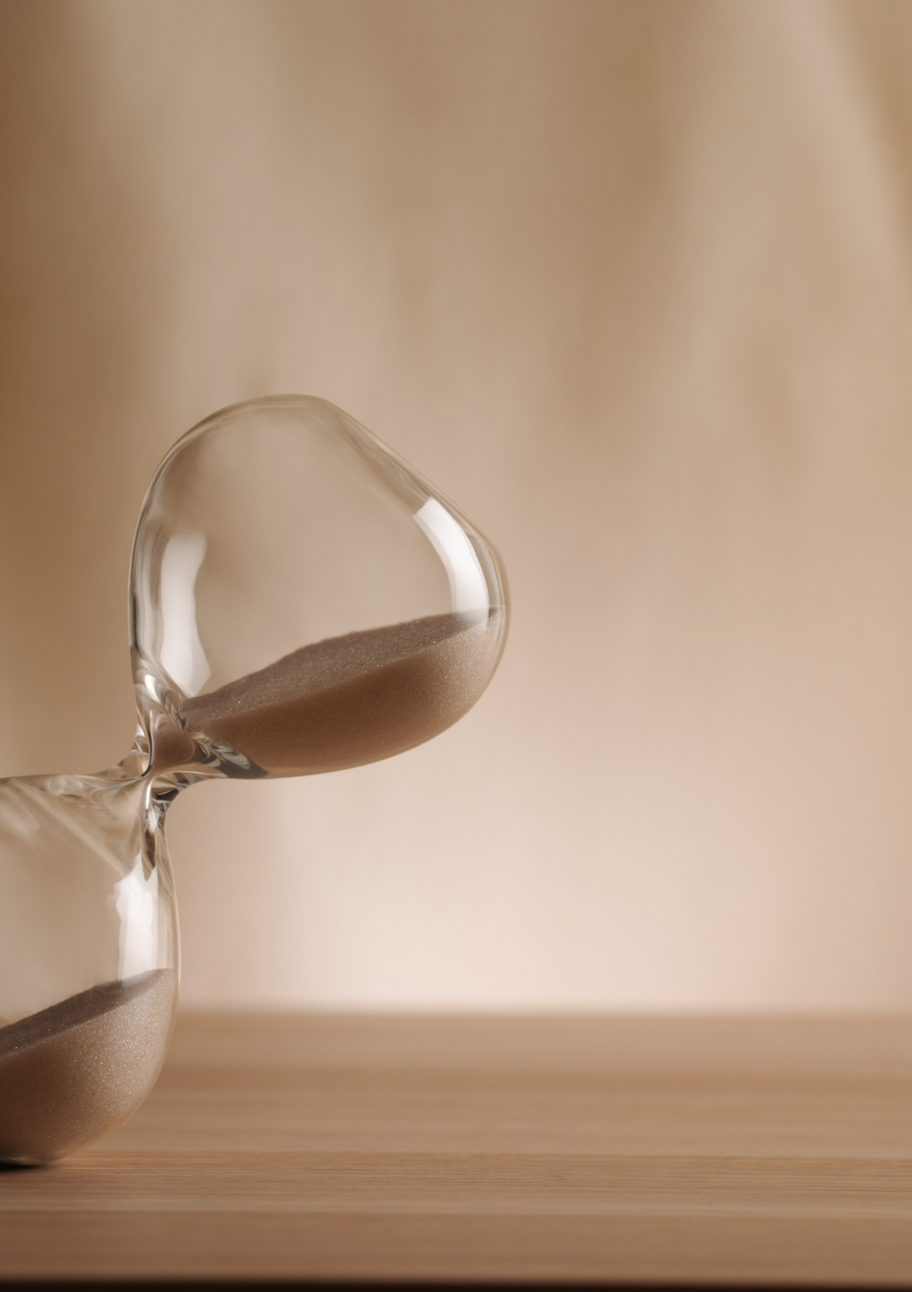 soft neutral timer to represent freelance web designers value to save clients and users time